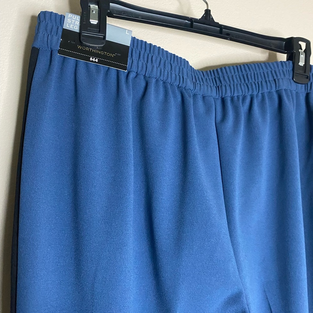 Worthington Elastic Pull on Straight Leg Dress Pants
